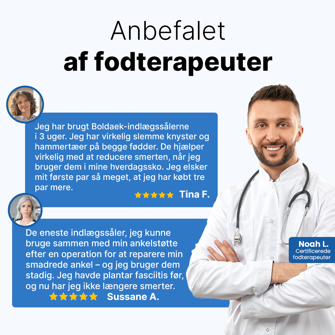 Boldaek Indlægssåler - En hel dag uden smerter